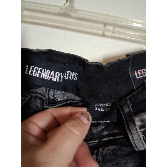 NWT Legendary Status Denim Blue Jeans Distressed Grunge Streetwear Skater Sz 36 - Picture 8 of 9